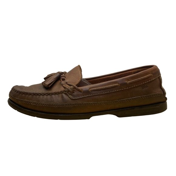 Vtg Johnston & Murphy Men’s Brown Leather Tassel Loafers Slip-On Moccasins 11M main image 4